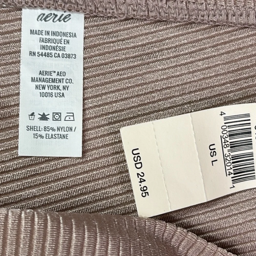 NWT Aerie Ribbed Side Tie Bikini Bottoms